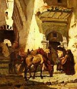 unknow artist Arab or Arabic people and life. Orientalism oil paintings  342 Germany oil painting artist